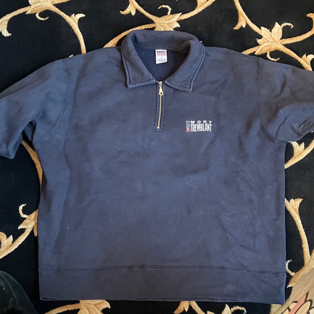 Vintage 1990s  Roots Dark Blue Sweatshirt